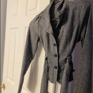 Gray tweed blazer